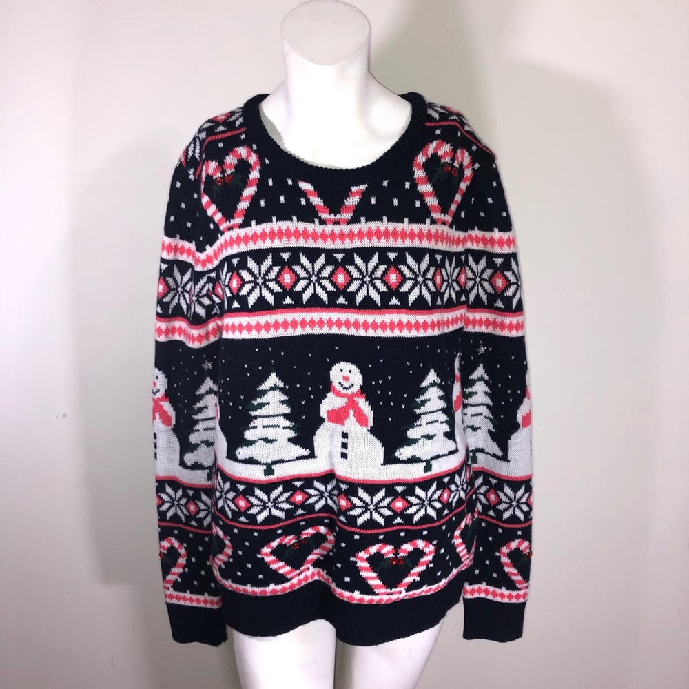 Ugly but Cute Oversized Christmas Sweater